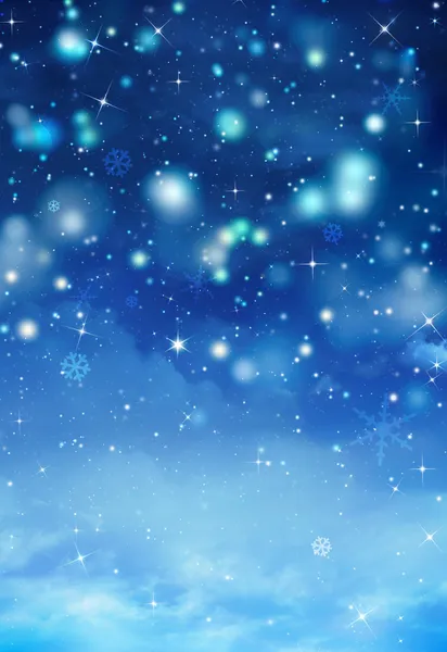 Gyönyörű kék karácsonyi háttér — Stock Fotó