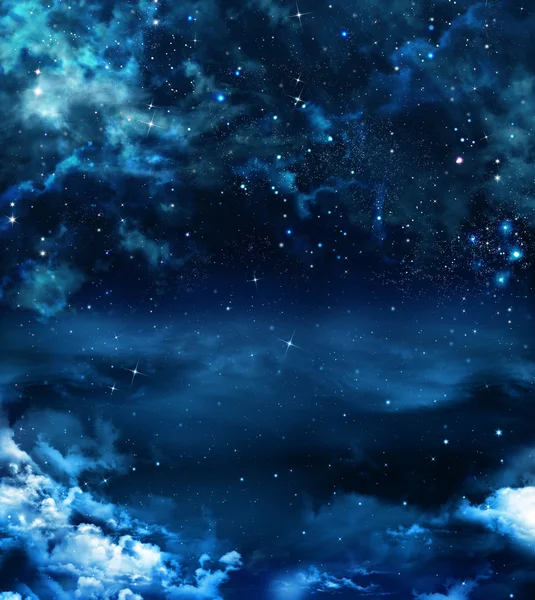 美丽的夜晚的天空背景 免版税图库图片