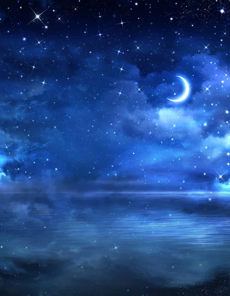 美丽的夜空 免版税图库照片