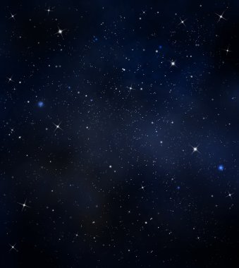 starry night sky clipart
