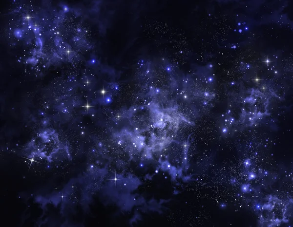 Açık alanda yıldızlı gökyüzü — Stok fotoğraf