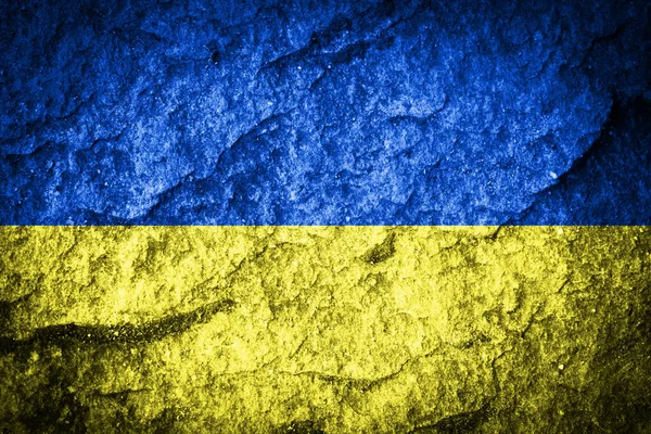 Flaga Grunge Ukraina Teksturowane Tło — Zdjęcie stockowe