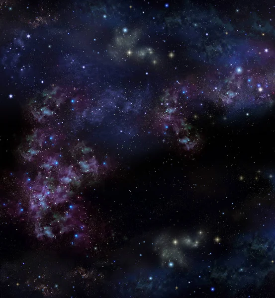 Mgławica Gwiazdy Nocnym Niebie Abstrakcyjne Tło — Zdjęcie stockowe