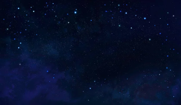Nebel Und Sterne Nachthimmel Abstrakter Hintergrund — Stockfoto