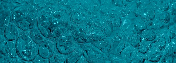 Turquoise Colored Water Bubbles Background — 图库照片