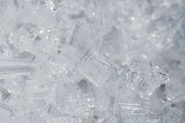 Close Frozen Small Ice Crystals — Stockfoto
