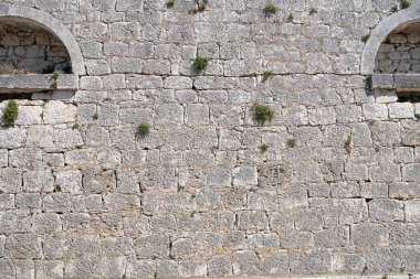 Eski beyaz taş duvar dokusu