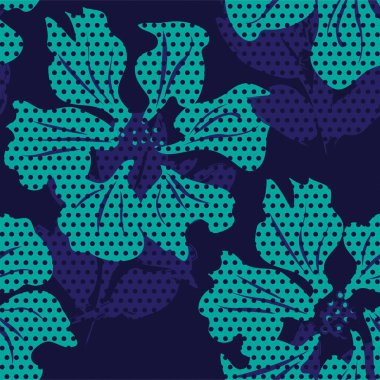 Moda tekstil ve grafikleri için noktalı dokuları olan çiçeksiz desen.