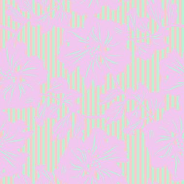 Moda tekstil ve grafikleri için çizgili dokuları olan çiçeksiz desen