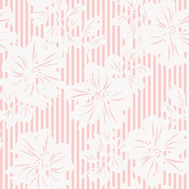 Moda tekstil ve grafikleri için çizgili dokuları olan çiçeksiz desen