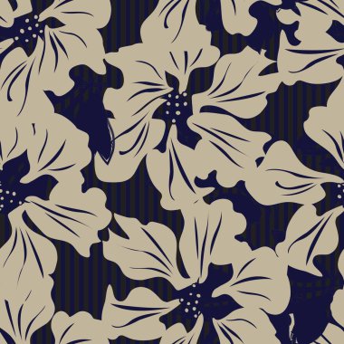 Moda tekstil ve grafikleri için çizgili dokuları olan çiçeksiz desen