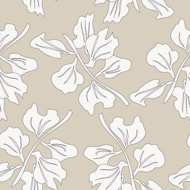 Tropik Yaprak botanik desensiz arka plan moda baskıları, grafikler, arka planlar ve el sanatları için uygundur