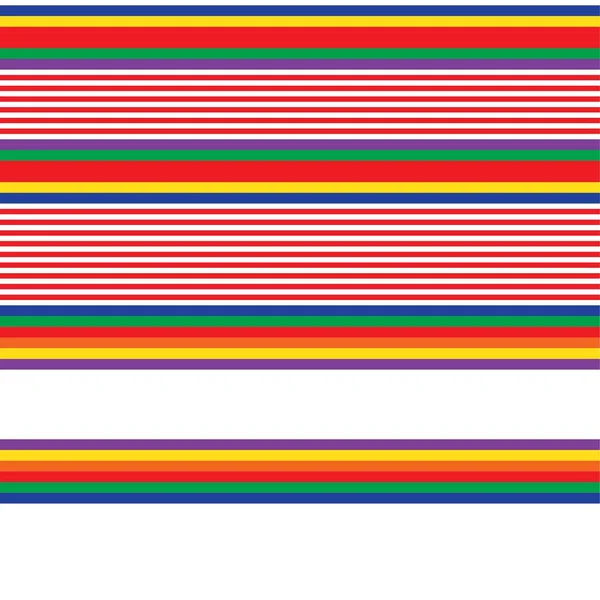 Double Rainbow Striped Seamless Pattern Design Fashion Textiles Graphics — Stock Vector