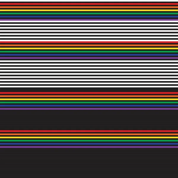 Double Rainbow Stripped Pattern Design Fashion Textiles Graphics — стоковый вектор