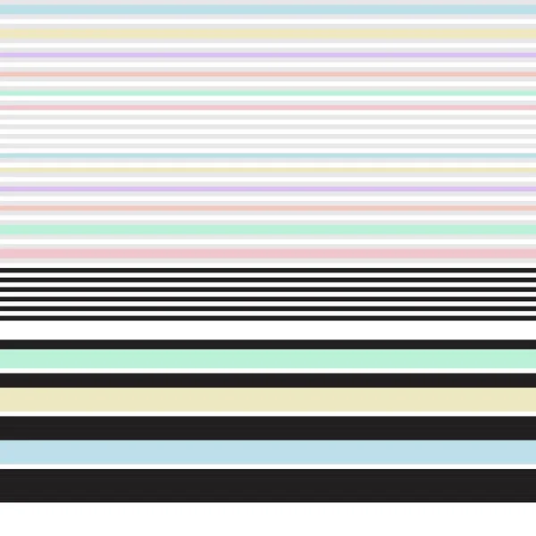 Dubbel Rainbow Pastel Randig Sömlös Mönster Design För Mode Textilier — Stock vektor