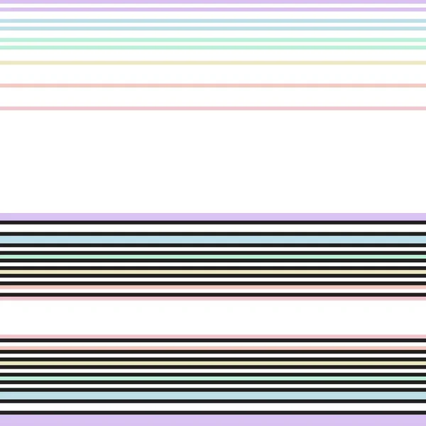 Double Rainbow Пастельний Смугастий Безшовний Дизайн Візерунка Модного Текстилю Графіки — стоковий вектор