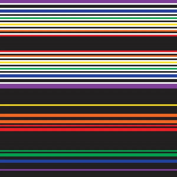 Double Rainbow Pruhované Bezešvé Vzor Design Pro Módní Textil Grafiku — Stockový vektor