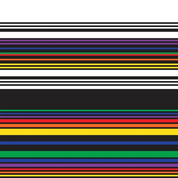 Double Rainbow Paski Bezszwowy Wzór Projektowania Dla Tekstyliów Mody Grafiki — Wektor stockowy