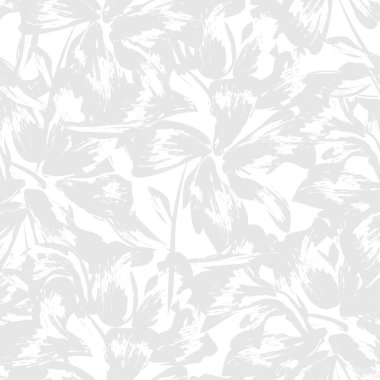 Çiçek fırçası darbeleri moda baskıları, grafikler, arka planlar ve el sanatları için pürüzsüz desen