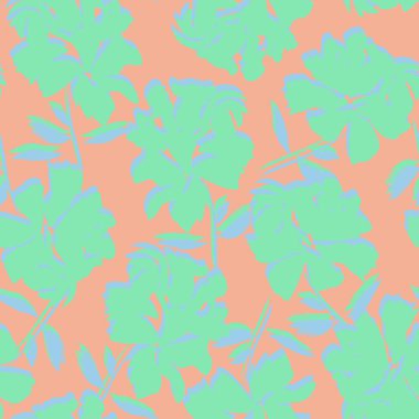 Çiçek fırçası darbeleri moda baskıları, grafikler, arka planlar ve el sanatları için pürüzsüz desen