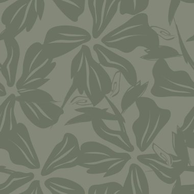 Çiçek fırçası darbeleri moda baskıları, grafikler, arka planlar ve el sanatları için pürüzsüz desen