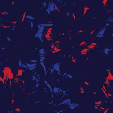 Çiçek fırçası darbeleri moda baskıları, grafikler, arka planlar ve el sanatları için pürüzsüz desen