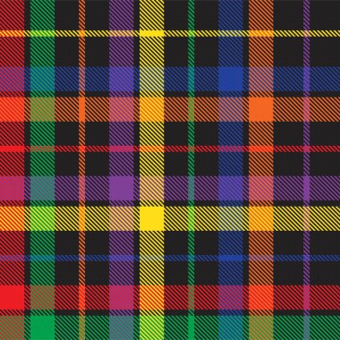 Gökkuşağı Ekoseli, kareli, ekose desenli moda tekstil ve grafikleri için uygun