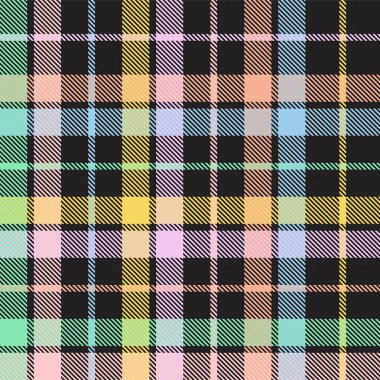 Gökkuşağı Pastel Ekoseli Moda tekstil ve grafikleri için kusursuz desen