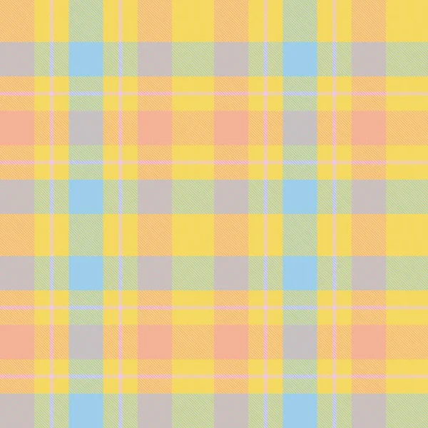 Rainbow Pastel Plaid Nahtloses Muster Für Modetextilien Und Grafiken — Stockvektor