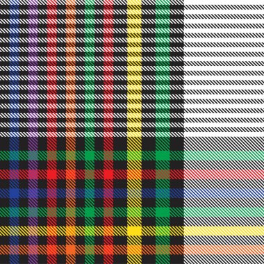 Gökkuşağı Ekoseli, kareli, ekose desenli moda tekstil ve grafikleri için uygun