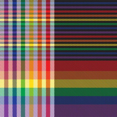 Gökkuşağı Ekoseli, kareli, ekose desenli moda tekstil ve grafikleri için uygun