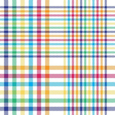 Gökkuşağı Ekoseli, kareli, ekose desenli moda tekstil ve grafikleri için uygun