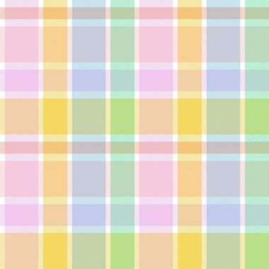 Gökkuşağı Pastel Ekoseli Moda tekstil ve grafikleri için kusursuz desen