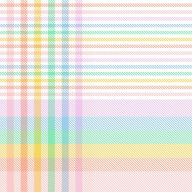 Gökkuşağı Pastel Ekoseli Moda tekstil ve grafikleri için kusursuz desen