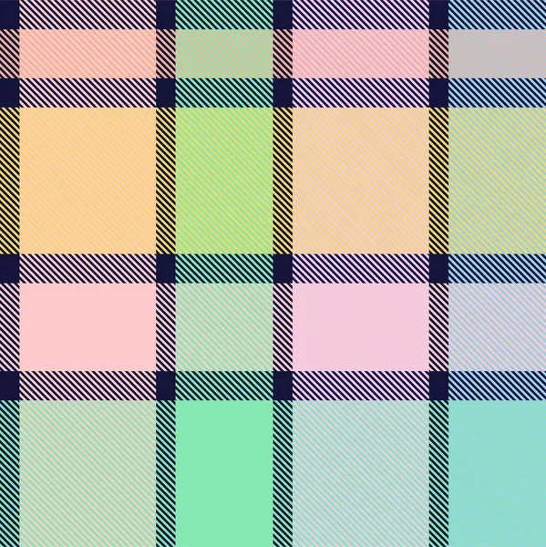 Rainbow Pastel Plaid Motif Sans Couture Pour Les Textiles Mode — Image vectorielle