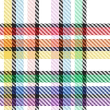 Gökkuşağı Pastel Ekoseli Moda tekstil ve grafikleri için kusursuz desen