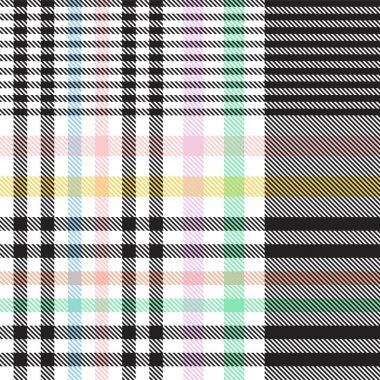 Gökkuşağı Pastel Ekoseli Moda tekstil ve grafikleri için kusursuz desen