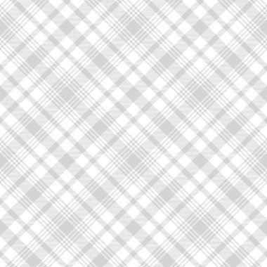 Moda tekstil ve grafikleri için uygun Beyaz Çapraz Ekose Tartan desenli kusursuz desen tasarımı