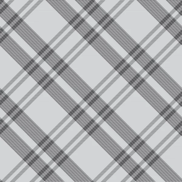 Grey Diagonal Plaid Tartan Textured Naadloos Patroon Ontwerp Geschikt Voor — Stockvector