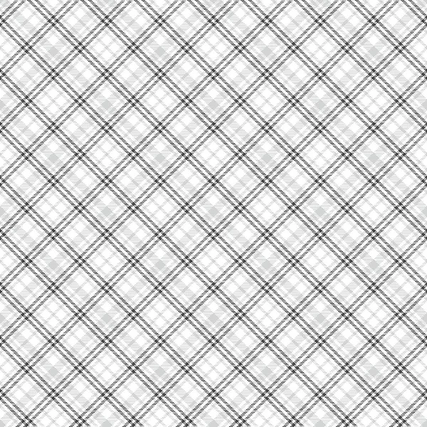 Branco Diagonal Xadrez Tartan Texturizado Design Padrão Sem Costura Adequado — Vetor de Stock