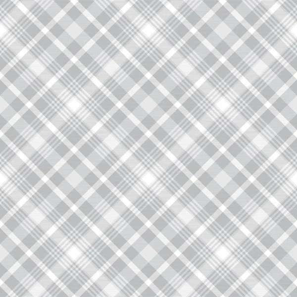 Branco Diagonal Xadrez Tartan Texturizado Design Padrão Sem Costura Adequado —  Vetores de Stock