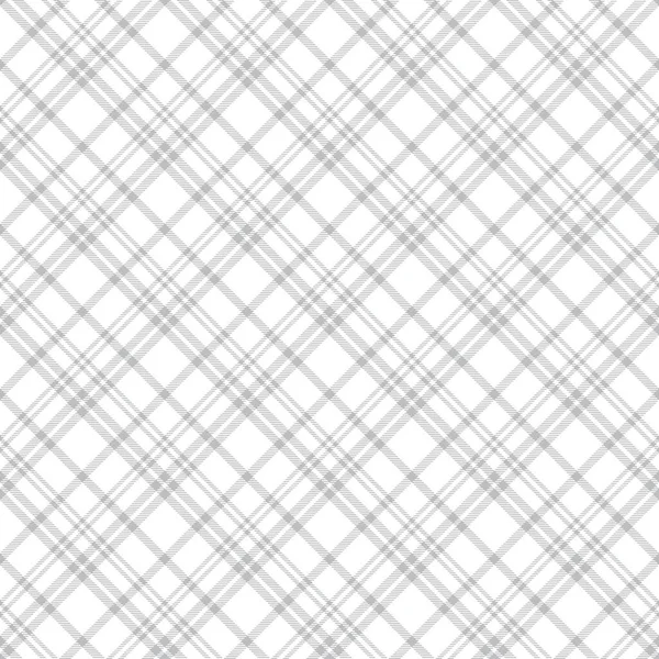 White Diagonal Plaid Tartan Teksturowane Bezszwowe Wzornictwo Nadaje Się Tkanin — Wektor stockowy