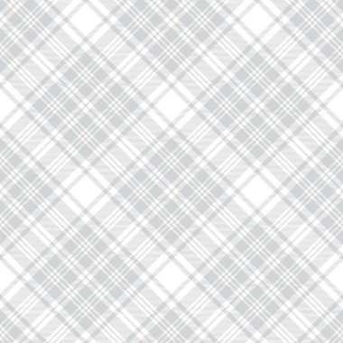 Moda tekstil ve grafikleri için uygun Beyaz Çapraz Ekose Tartan desenli kusursuz desen tasarımı