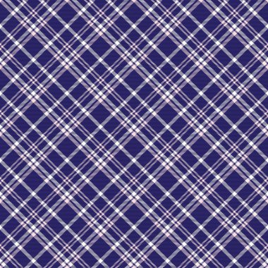 Moda tekstil ve grafikleri için uygun Pembe Donanma Çapraz Ekose Tartan desenli kusursuz desen tasarımı