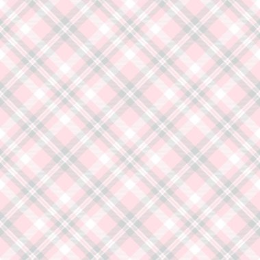 Moda tekstil ve grafikleri için uygun Pembe Çapraz Ekoseli Tartan desensiz desen tasarımı