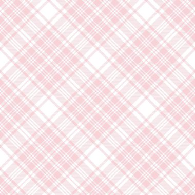 Moda tekstil ve grafikleri için uygun Pembe Çapraz Ekoseli Tartan desensiz desen tasarımı