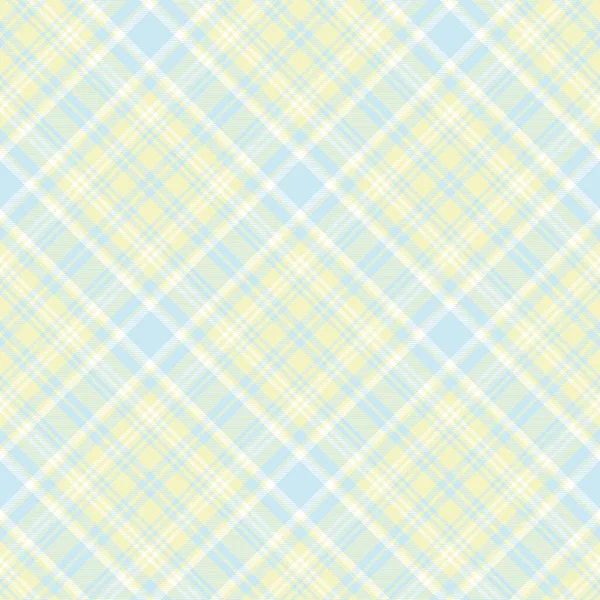 Bleu Ciel Diagonale Plaid Tartan Texturé Design Motif Sans Couture — Image vectorielle