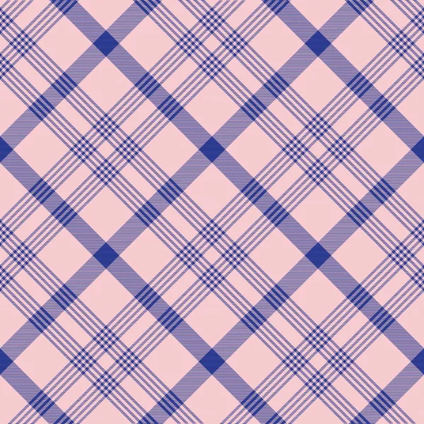 Pink Navy Diagonal Plaid Tartan Teksturowane Bezszwowe Wzornictwo Nadaje Się — Wektor stockowy