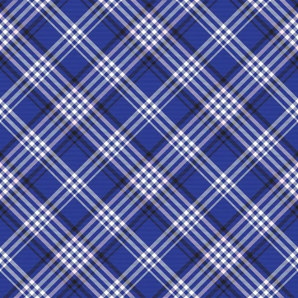 Rózsaszín Navy Diagonal Plaid Tartan Texturált Zökkenőmentes Minta Design Alkalmas — Stock Vector