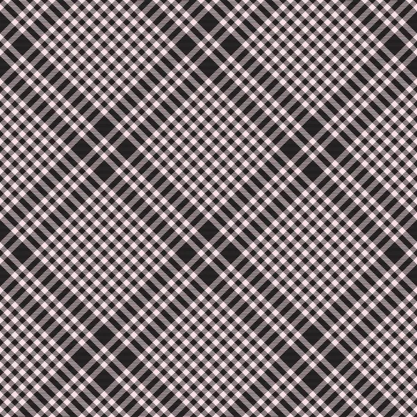 Rosa Diagonal Plaid Tartan Texturiertes Nahtloses Muster Für Modetextilien Und — Stockvektor